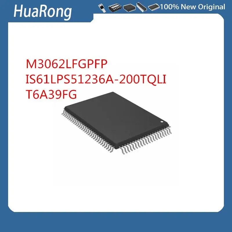 5 ชิ้น/แบทช์ M3062LFGPFP M3062 IS61LPS51236A-200TQLI IS61LPS51236A T6A39FG T6A39 QFP100