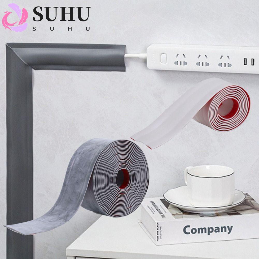 SUHU Cable คอนซีลเลอร์, Paintable Self-Adhesive TV สายไฟ Hider, 2024 DIY ตกแต่งกันน้ํา Mould proof ไ