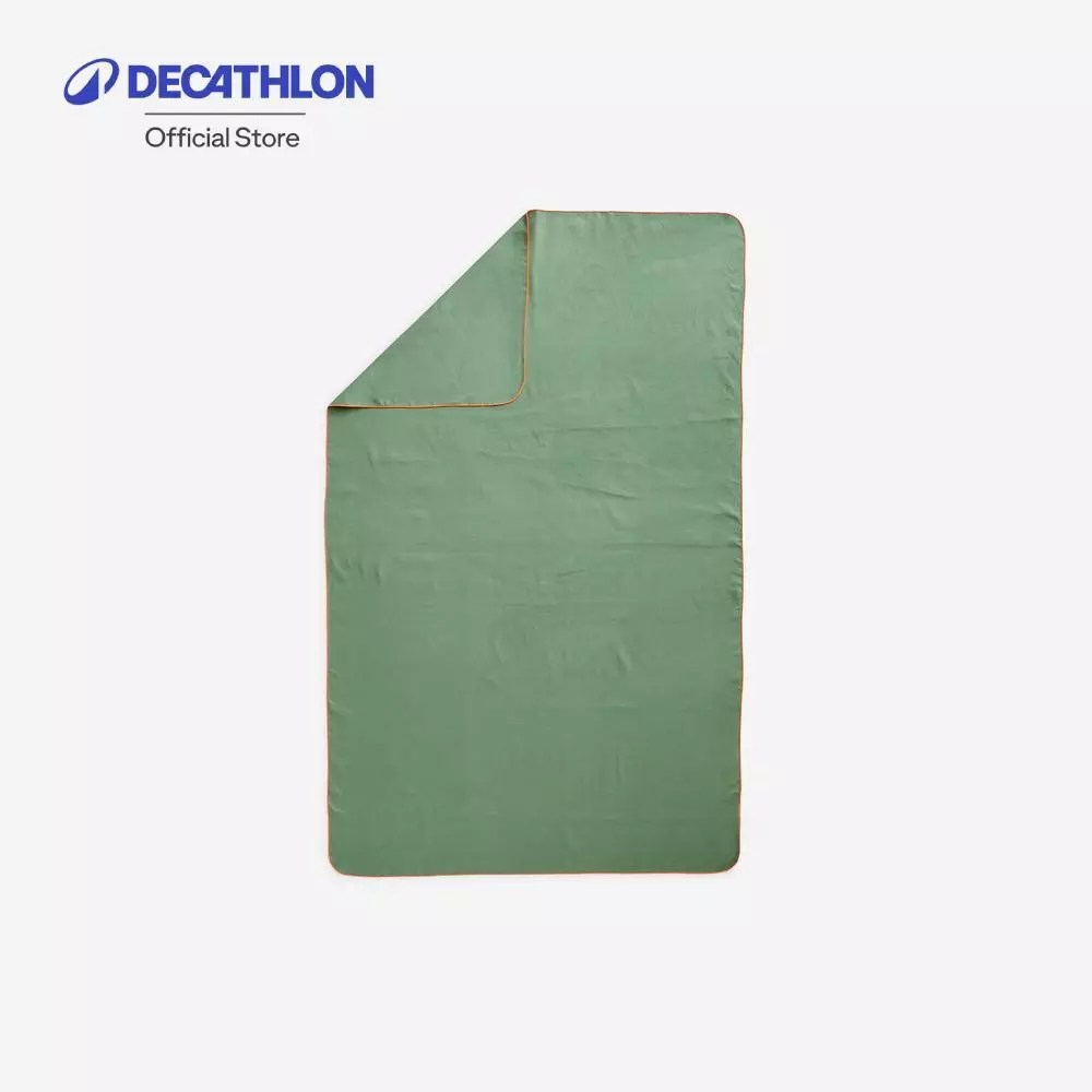 Decathlon Swimming Microfibre Towel Size Xl 110 X 175 Cm ผ้าขนหนูไมโครไฟเบอร์รุ่นกะทัดรัด ขนาด Xl 110 X 175 ซม. - Khaki