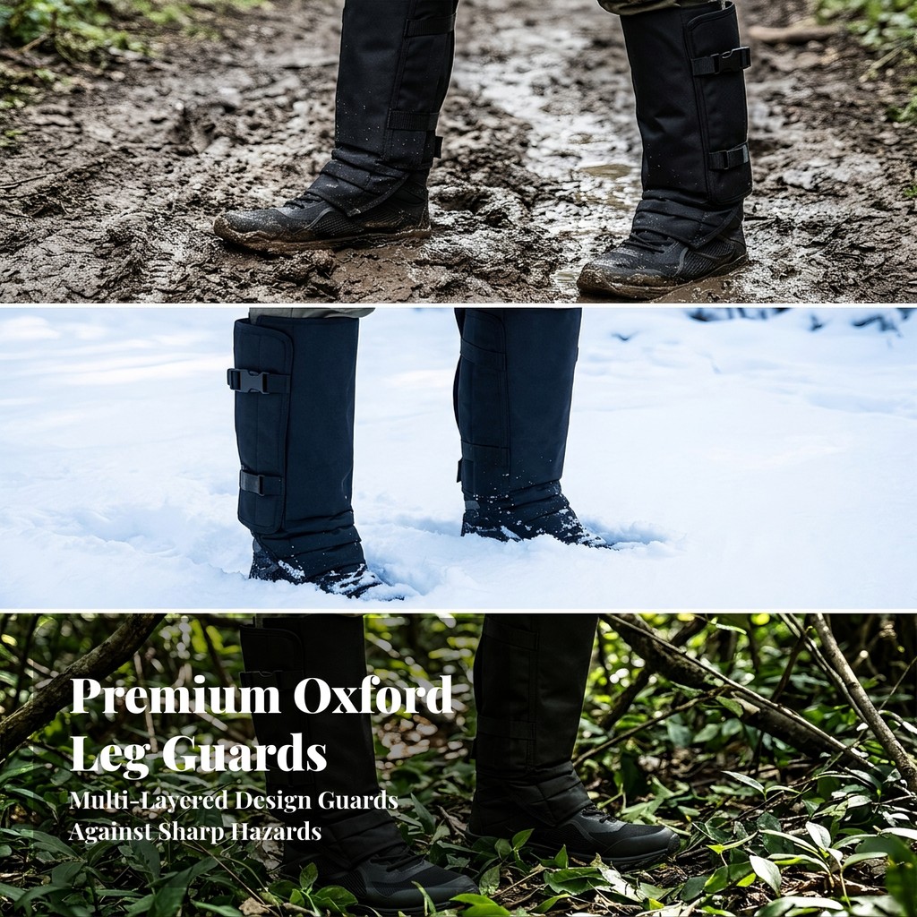 Gaiters Lower-Leg Tough Gaiters พร้อมสายหัวเข็มขัดความปลอดภัยทนทานสําหรับ Hikers, Trail Walking
