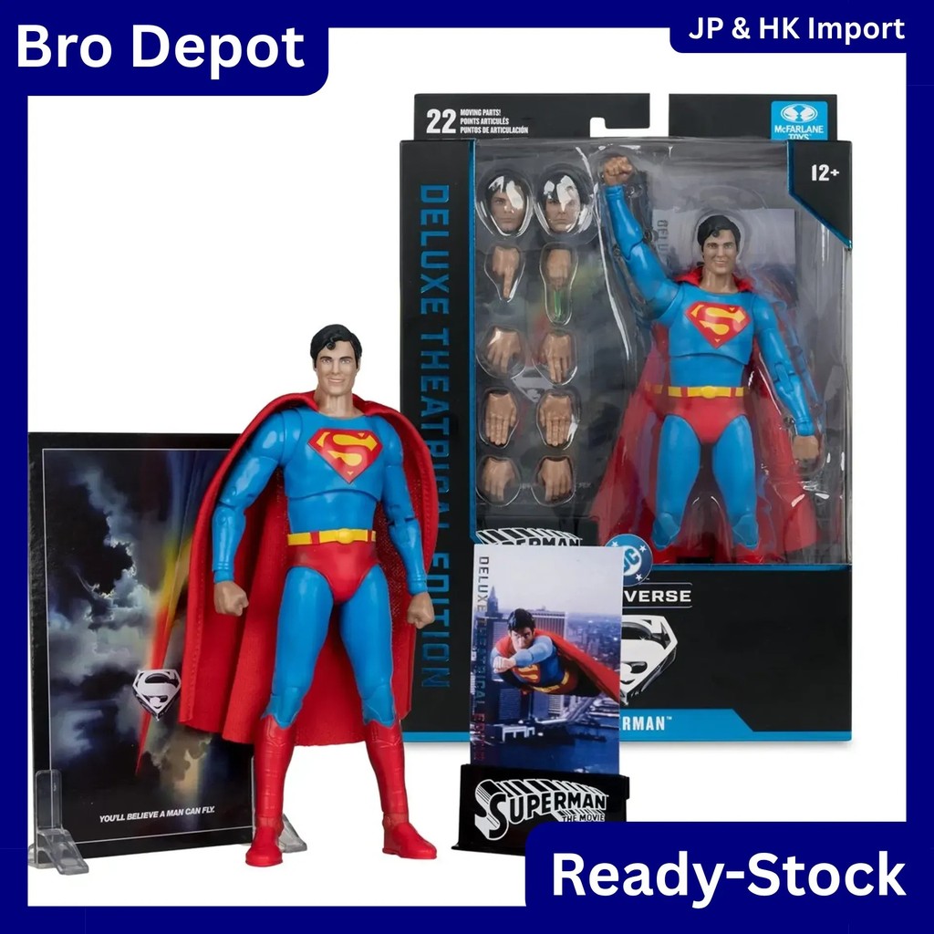 [Ready stock] McFarlane DC Theatrical Deluxe 7in Superman 1978