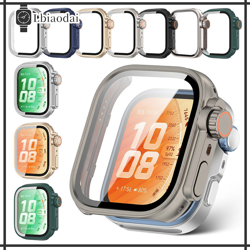กรณีแก้วนิรภัย for Smartwatch Huawei Watch Fit 5/5 Pro/3/4/4 Pro เครื่องป้องกันหน้าจอ PC อุปกรณ์ครอบกันชน