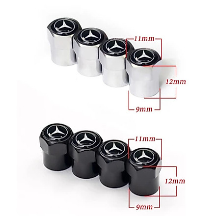 โลหะล้อฝาครอบวาล์ว Amg โลโก้ Mercedes C180 c200 c250 c300 E200 e250 e300 สําหรับรถยนต์