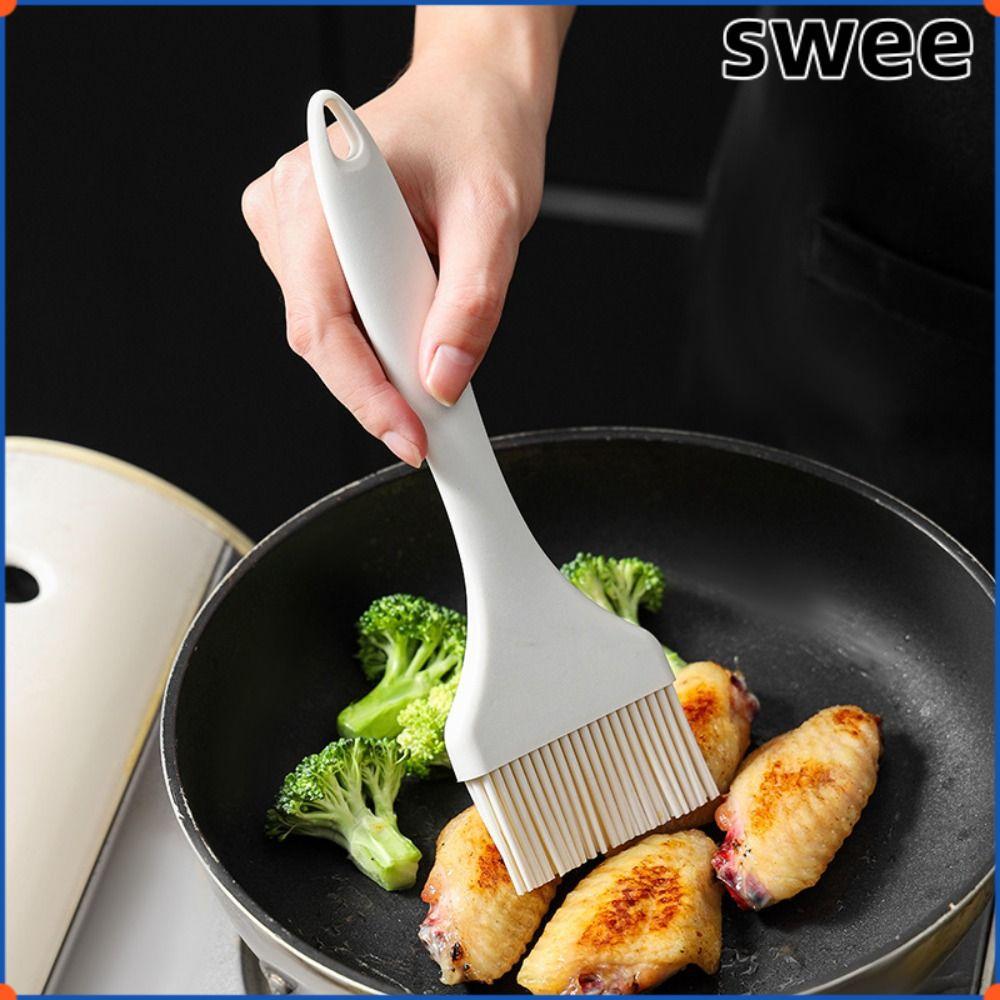 SWEE แปรงน้ํามัน, ซิลิโคนทนความร้อน Barbeque แปรงย่าง, ไม่ไหลพื้นผิวกว้างแปรงขนมอบเครื่องมืออบ