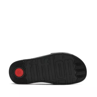 FITFLOP GEN-FF FOLDED-LEATHER SLIDES รองเท้าแตะผู้หญิง รุ่น A2Z-090 สี BLACK