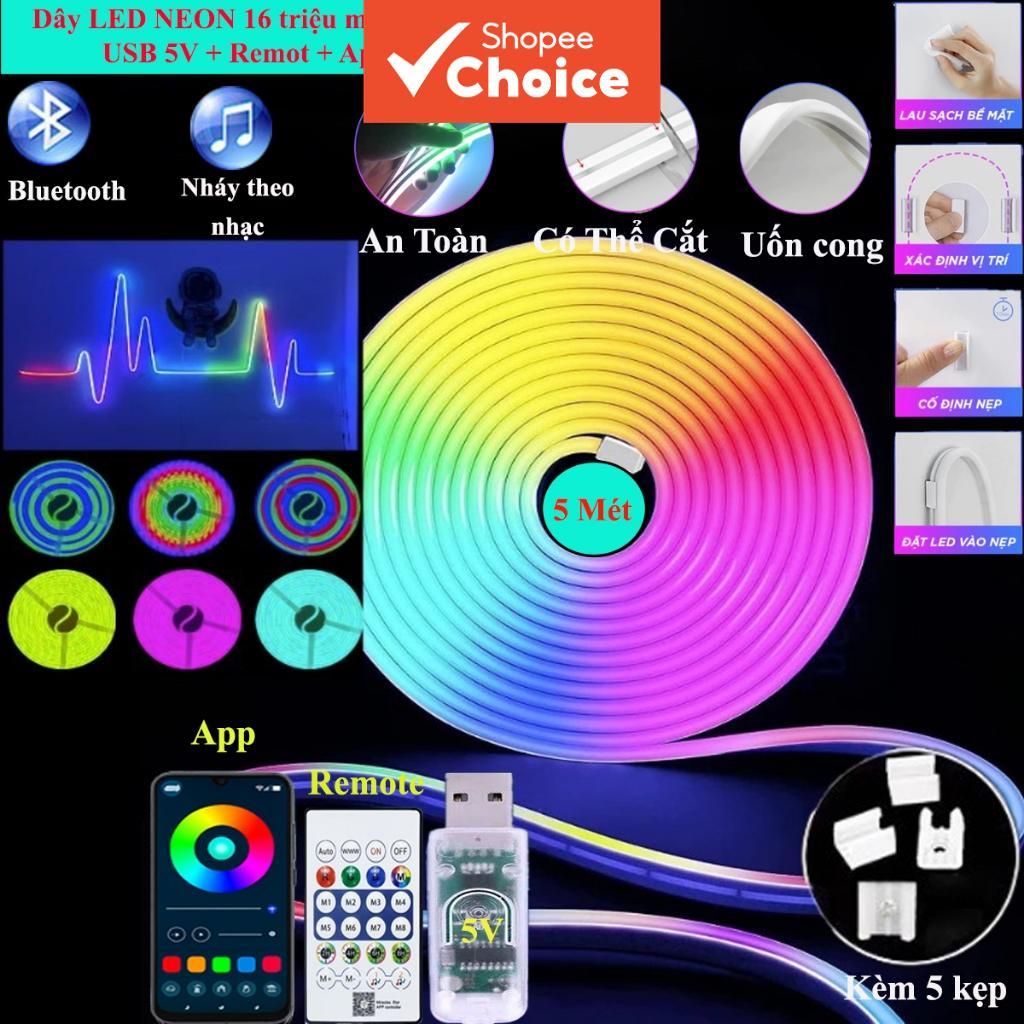 ไฟเส้นนีออน LED RGB สําหรับงานศิลปะติดผนังและการตกแต่งห้อง