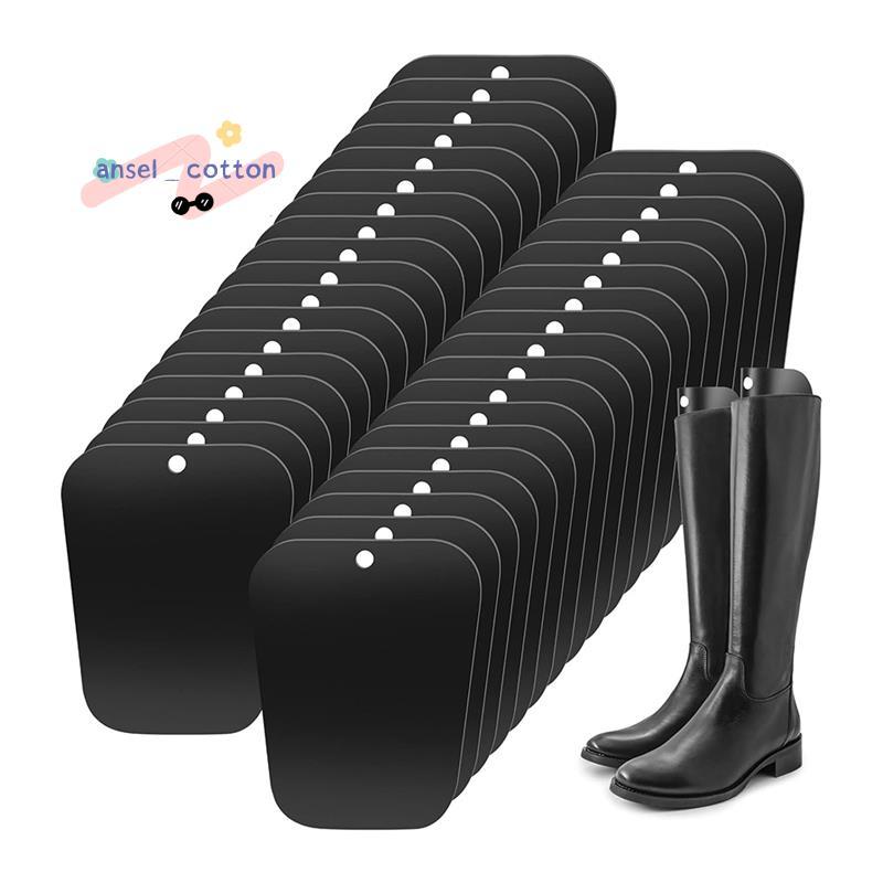 30 ชิ้น Boot Shapers, Boot Shaper แทรกสําหรับผู้หญิงและผู้ชายเพื่อให้รูปร่าง, สีดําสูง Boot Shapers 