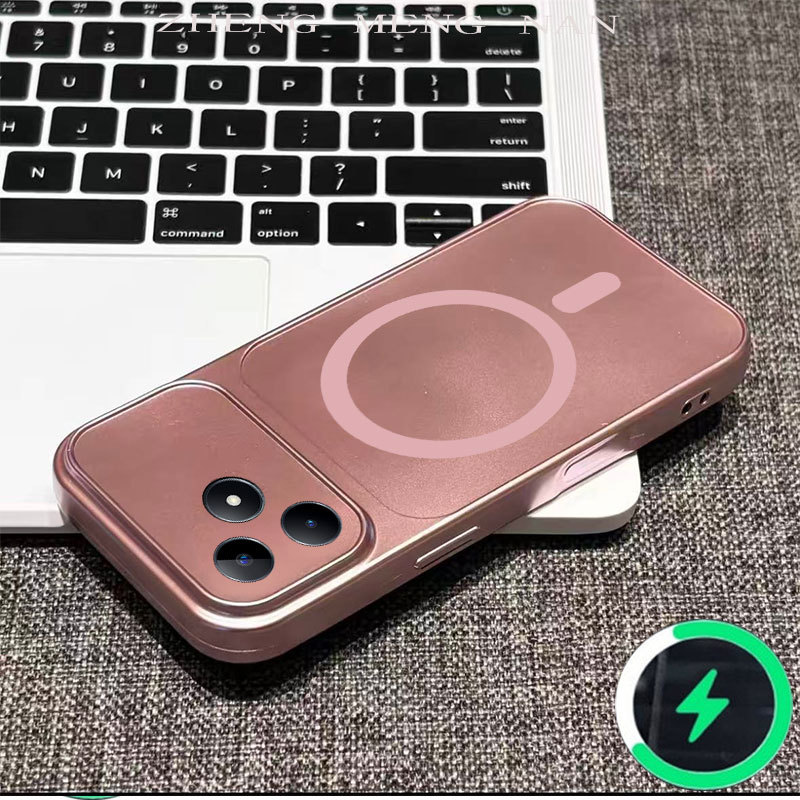 เหมาะสําหรับRealme C53 Realme C51 Realme note 50 C55 ใหม่สี 3Dแหวนแม่เหล็กหลายสีAnti Dropเคสโทรศัพท์0087