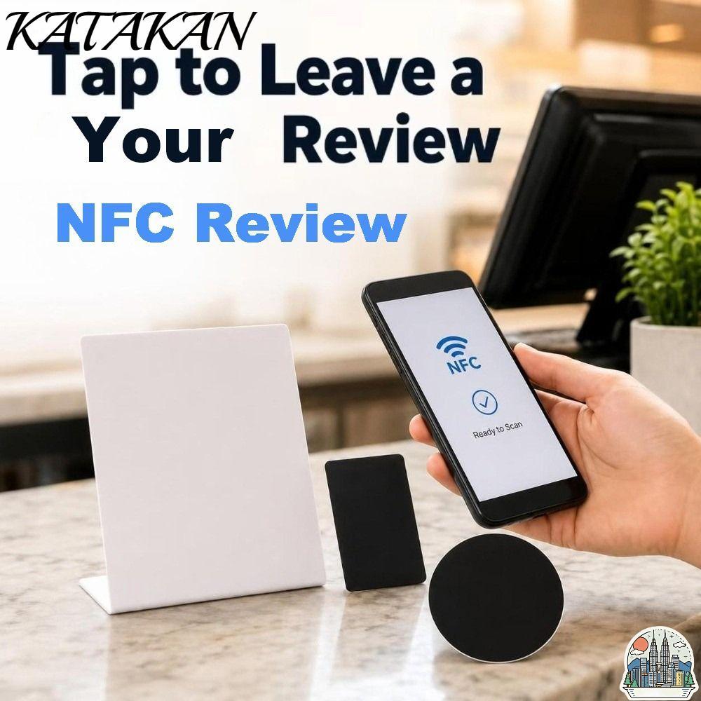 KATAKAN NFC Counter Sign,โปรแกรมReusable NFC Review Display Card,แตะเปิดแบตเตอรี่ฟรีอะคริลิคReview S