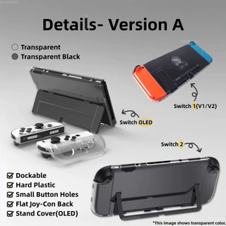 เคสป้องกันสวิตช์ Dockable สําหรับสวิตช์ 1/ 2/ OLED [สต็อกในพื้นที่] ป้องกันรอยขีดข่วนดีไซน์บางพิเศษ