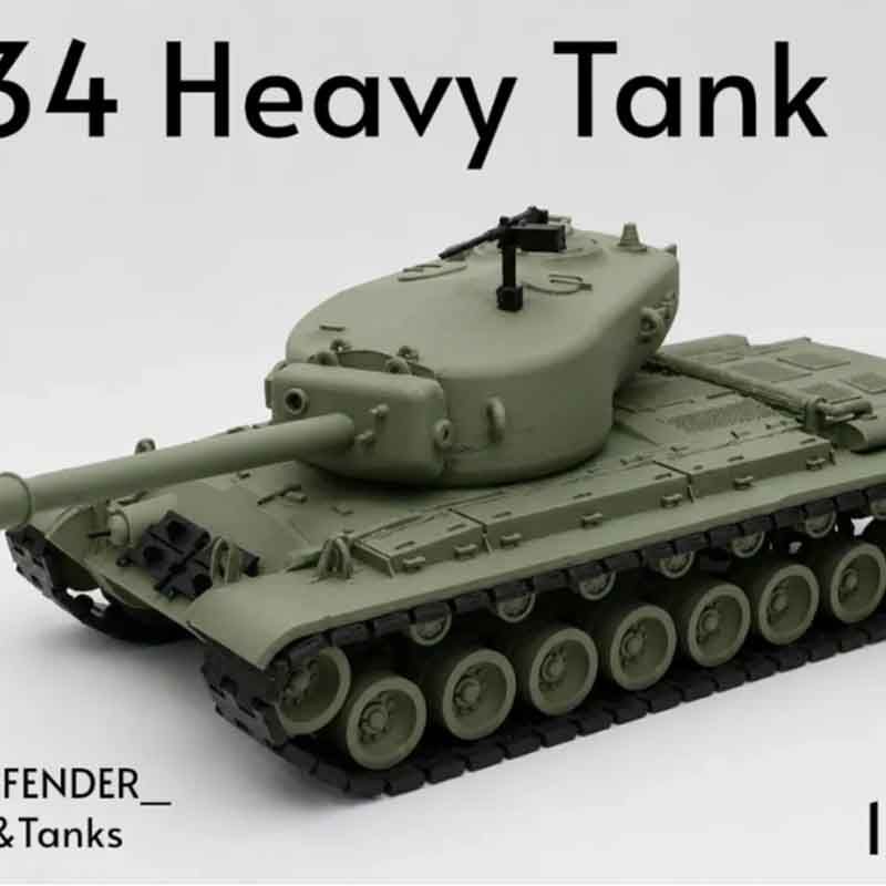 3D การพิมพ์ T34 Heavy Tank 135 ชุดเครื่องประดับทหาร Chariot Boys Desktop Collection รูปทหารพัดลมคอลเ