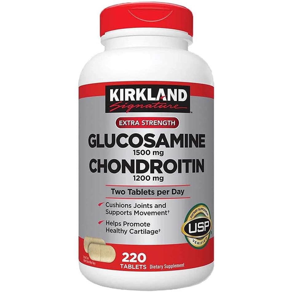 Kirkland Signature Glucosamine & Chondroitin 220 เม็ด (4 แพ็ค)