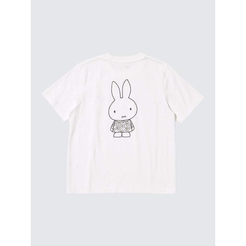 ยูนิเซ็กส์ UT Miffy พิมพ์เสื้อยืดผ้าฝ้ายฤดูร้อนแขนสั้นสำหรับผู้ชายผู้หญิงเด็กผู้หญิง