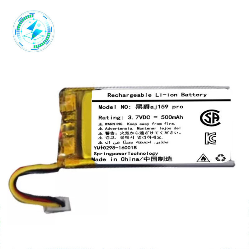 เหมาะสําหรับ Heijue aj159 pro เมาส์ไร้สายแบตเตอรี่แบตเตอรี่ลิเธียม 3.7V 3 สายพร้อมปลั๊ก 500mAh