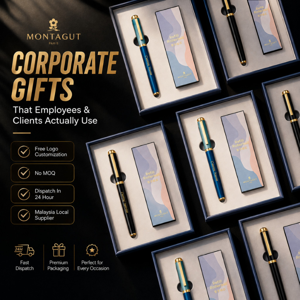 Montagut ชุดปากกา Rollerball พรีเมี่ยมที่กําหนดเองชื่อแกะสลัก Corporate Executive No MOQ Hadiah Mewa