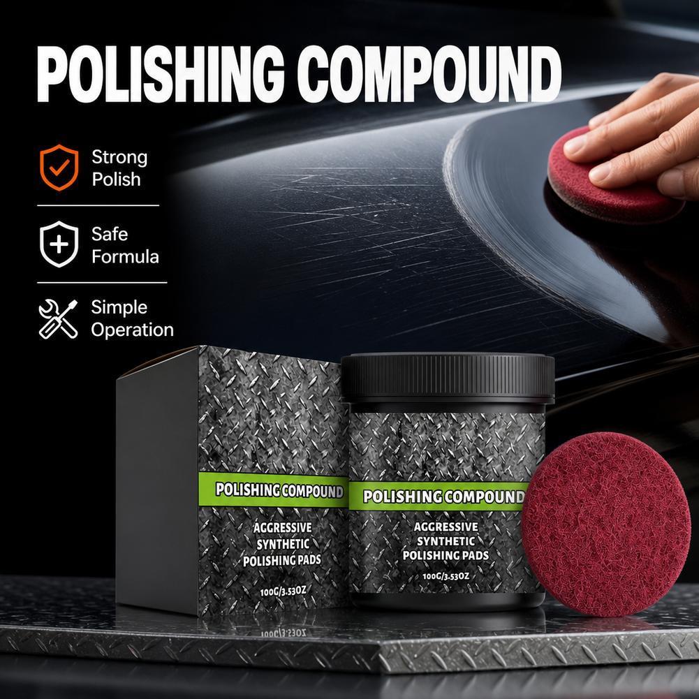 ขัดฟื้นฟูพื้นผิวรถยนต์พร้อม Pad Car Quick Polish Protective สําหรับแผงรถยนต์ยาง & I5p7