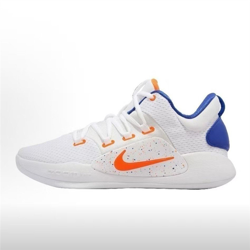 [การต่อสู้จริง] HD2018Hyperdunk สีดําสีม่วงสีดําสีขาวตะกร้าเบาะลมปฏิบัติต่อสู้การดูดซึมช็อกรองเท้าผ้