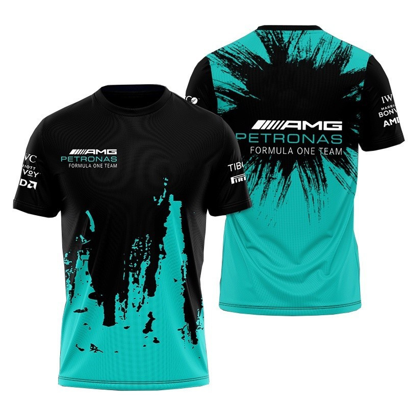 ใหม่  clothinAm Petronas F1 Men's and Women's Sports T-Shirt,  Printed Sports T-Shirt, Cal, Breathab