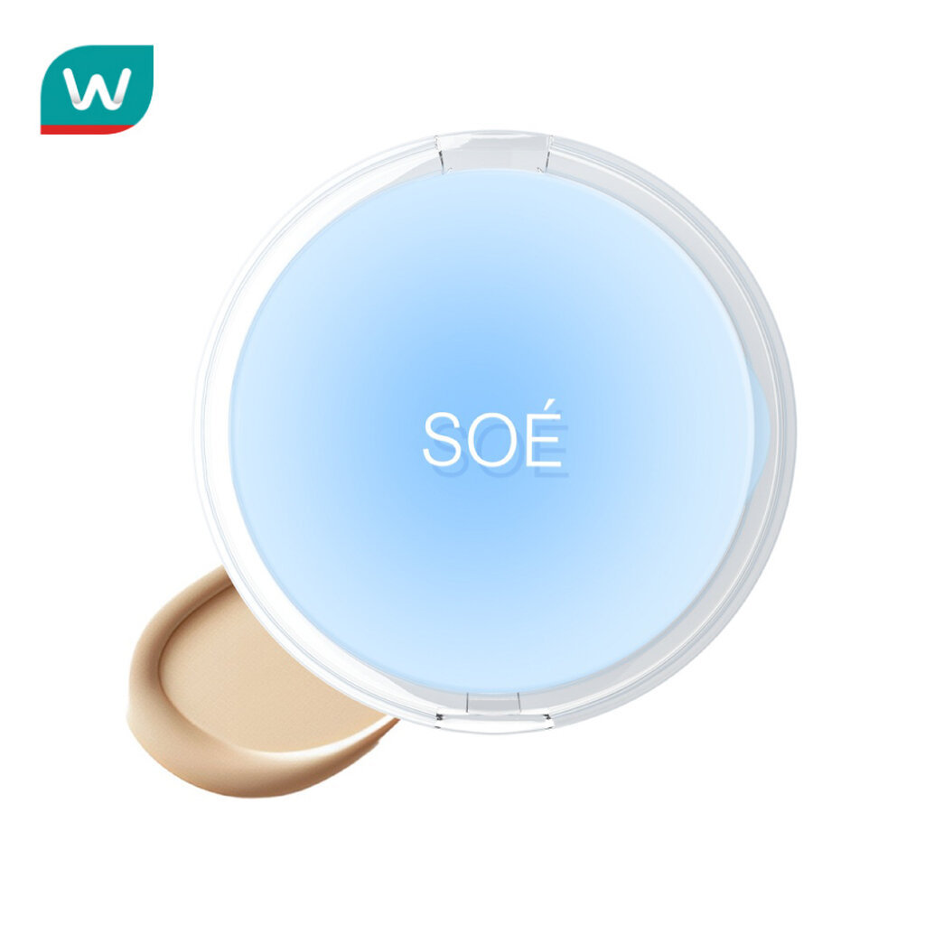 SOE โซเอ้ เรเดียน ไวท์ สมูท แอนด์ โกลว์ คุชชั่น SPF42 PA+++ 15ก. 03 แซน เนเชอรัล