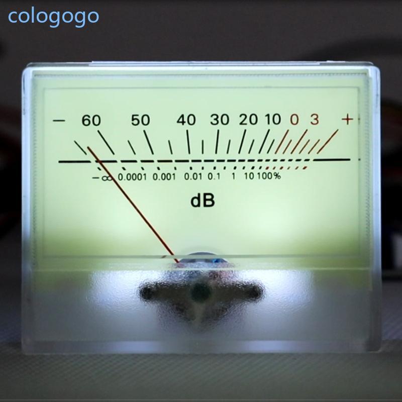 COLO Stability VU Meter พร้อมขนาดใสขนาดเล็ก VU Meter พร้อมไฟแบ็คไลท์สีขาว