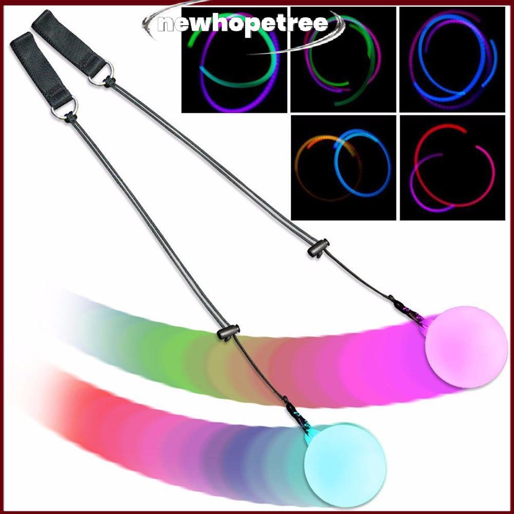 Nhee Pro LED Multi-Colored Glow POI โยนลูกบอล Light Up สําหรับ Belly Dance Hand Props Glory