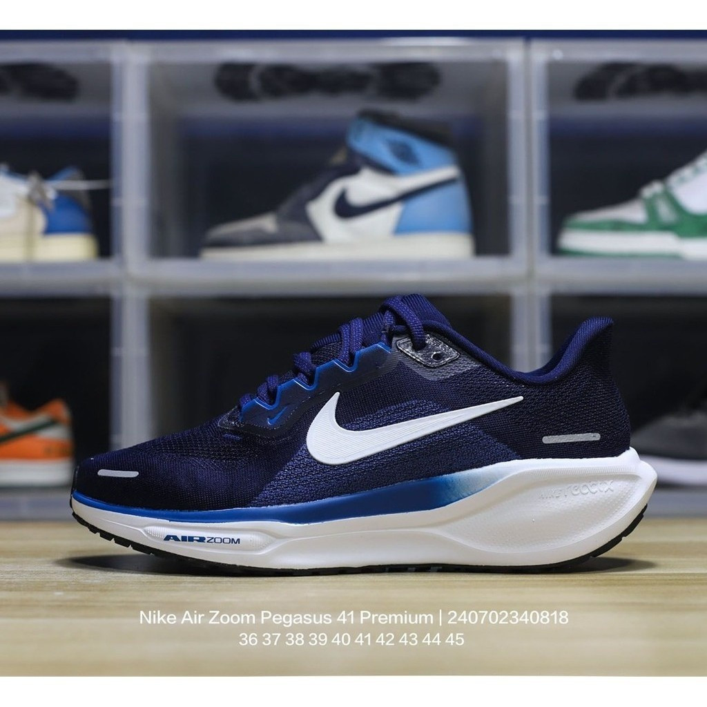 N_ike air zoom pegasus 41 premium "triple black" รองเท้าวิ่งมาราธอน super pegasus turbo รุ่น 41