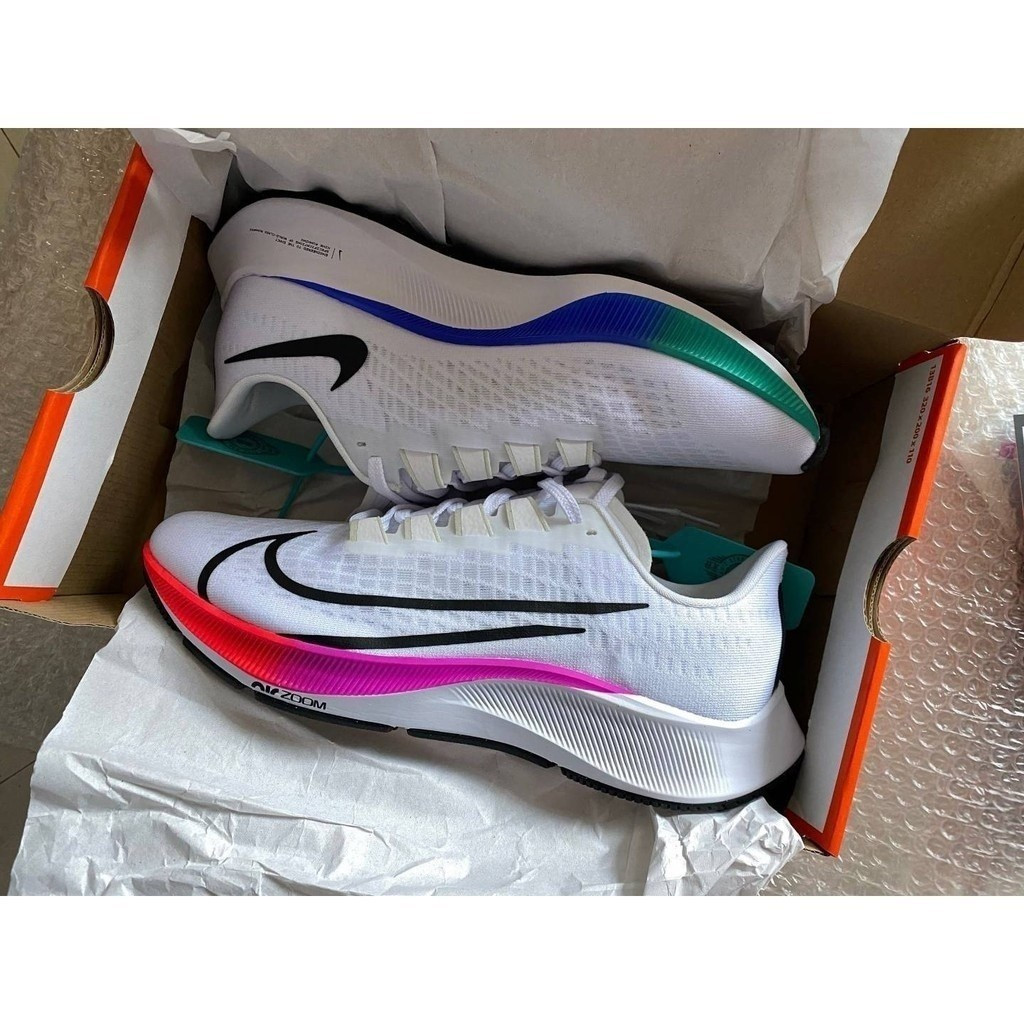 Air Zoom peshot 37 รองเท้าวิ่ง 9 สีผู้ชายและผู้หญิงกีฬารองเท้า turbo 37th รองเท้าผ้าใบ bq9646-103 41