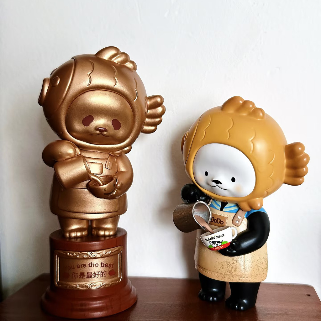 [ของแท้] Bear Coffee Club Series ยืนยันรูปตุ๊กตาเครื่องประดับของขวัญ