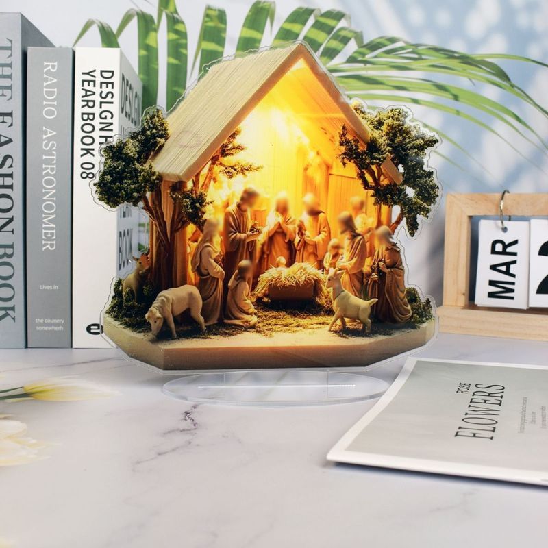 款纪念亚克力摆. 件礼物房间摆放生日礼物圣诞节礼物家用高级Christian Gifts In Glass. Jar Devout Gift Glass Prayer Jar Devout Gift