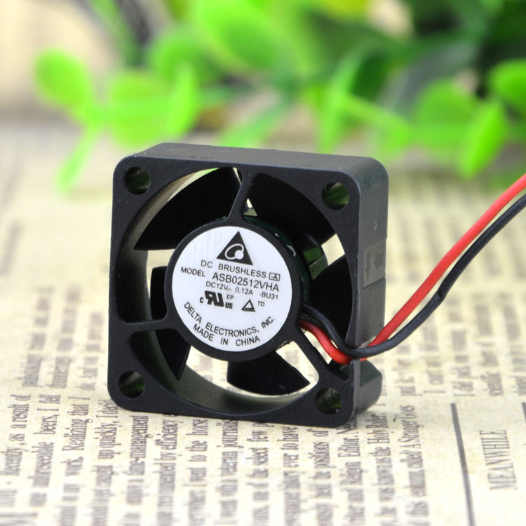 DELTA/DELTA Fan Ultra Quiet 12V 0.12A พัดลมระบายความร้อน ASB02512VHA 2510