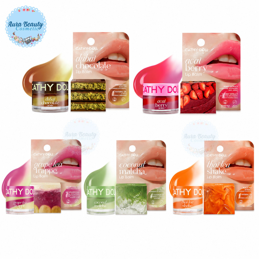 Cathy Doll Dubai Lip Balm 12g เคที่ดอลล์ ลิปบาล์มลิปแคร์ บำรุงริมฝีปาก ชุ่มชื้น