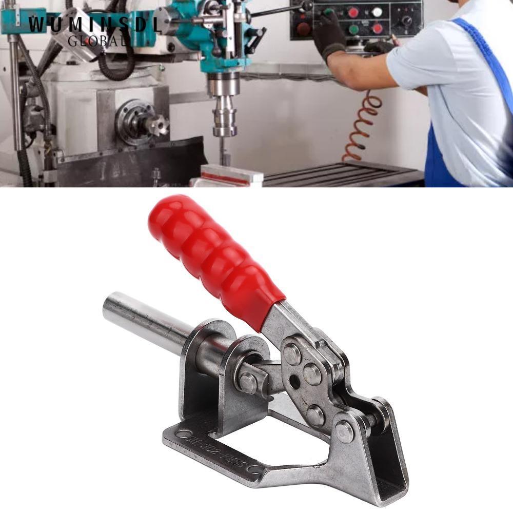 WUMINSDL Toggle Clamp, Silver Adjustable Push Pull Toggle Clamp, Heavy Anti-Slip Quick Release Toggl