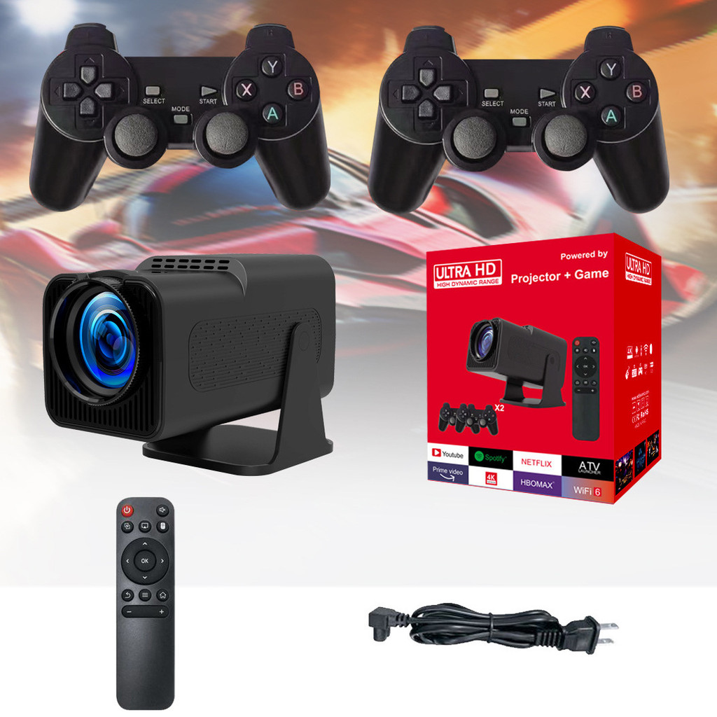 HY320 เกมโปรเจคเตอร์คอนโซลเกมย้อนยุค HD HY320MINI เกมโปรเจคเตอร์ Android Home