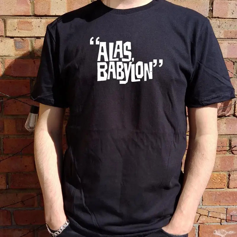 เสื้อยืด Dystopian Alas Babylon วรรณกรรมแนวเอาตัวรอด มีหลายสี