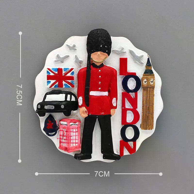 2026 สไตล์ใหม่ British London Travel Bridge สติ๊กเกอร์เรซิ่นทัวร์ของที่ระลึกสติกเกอร์กระเบื้อง Briti