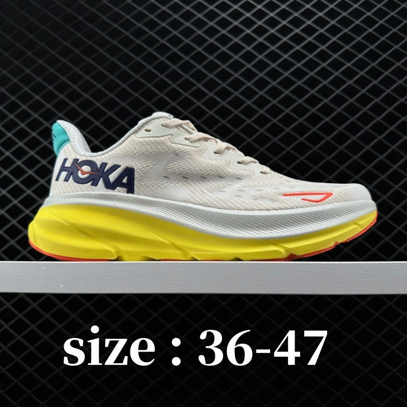 รองเท้าวิ่ง HOKA ONE ONE Clifton 9 ทั้งชายและหญิง ออกแบบมาสําหรับนักวิ่งมืออาชีพ ด้วยเทคโนโลยีการดูด