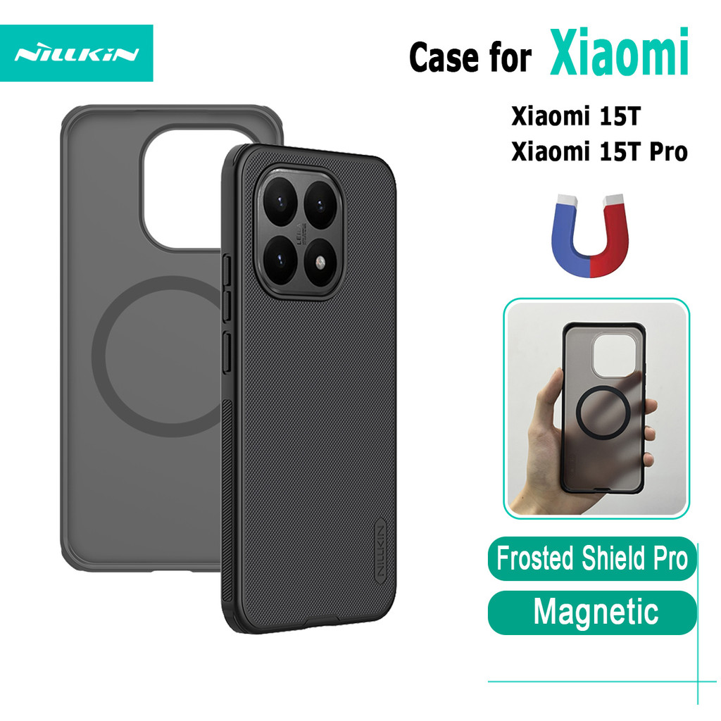 สําหรับ Xiaomi 15T / Xiaomi 15T Pro เคสแม่เหล็ก Nillkin Frosted Shield Pro ฝาหลังกันกระแทกบางเฉียบ