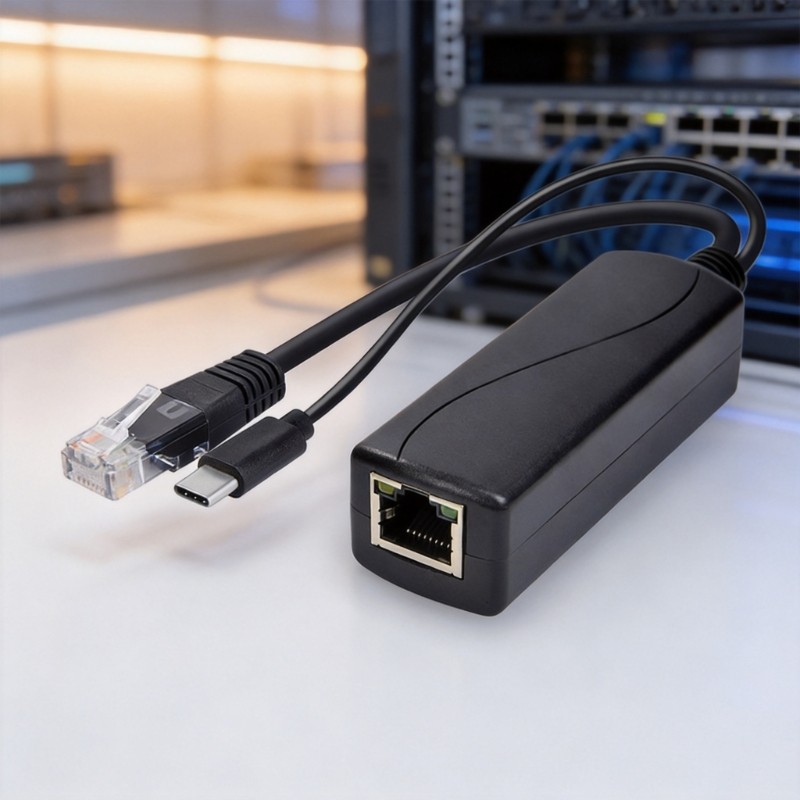 Moon RJ45 5V Splitter สําหรับกล้องสายไฟสํานักงานใช้และแท็กซี่ในร่ม