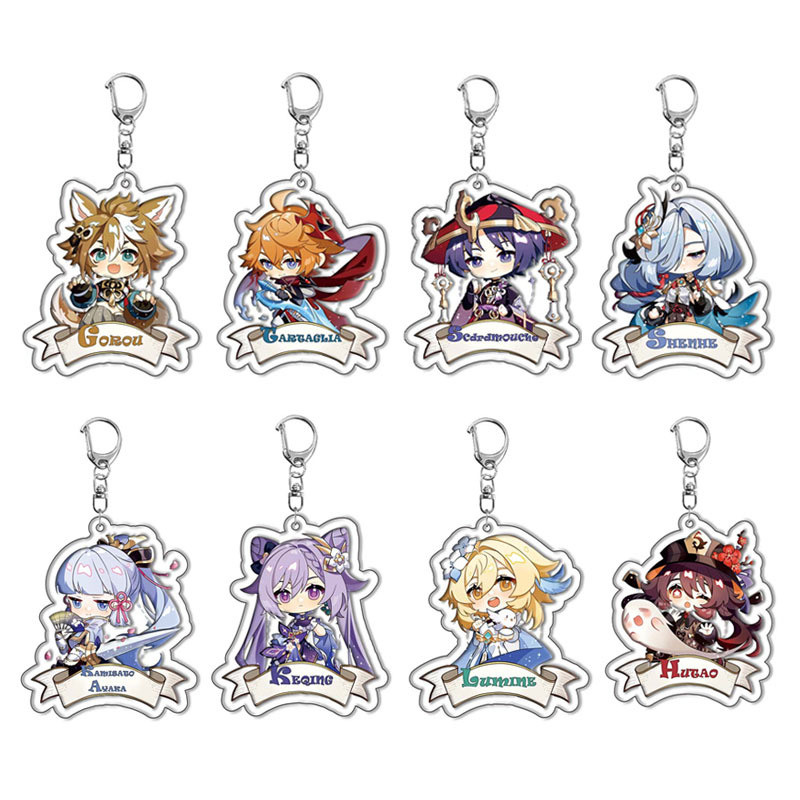 Genshin Impact Genshin Impact Genshin Impact Sugar Mona อะคริลิคพวงกุญแจเกม