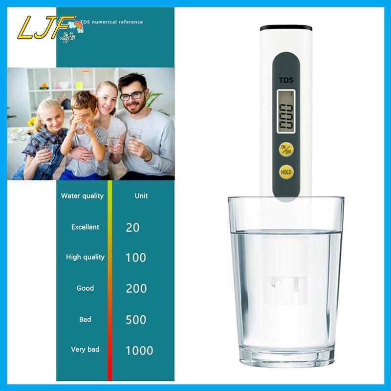 LJF 0.01 Tds Ec PH Meter สําหรับปากกาทดสอบ PH ดิจิตอลคุณภาพน้ํา 0-14 PH ช่วง