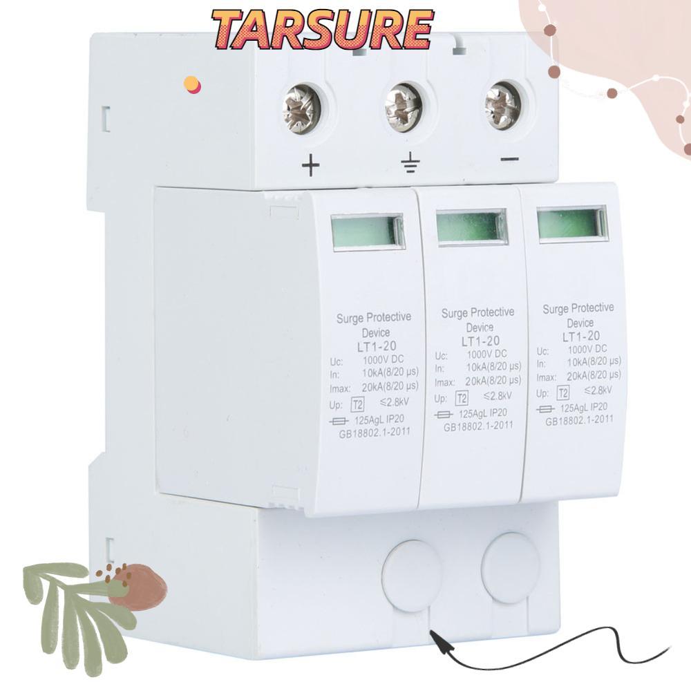 TARSURR Arrester Device, Din Rail 20KA House Arrester Device, Multifunctional 3P House Protector Hou