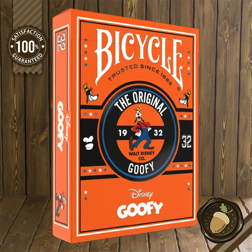 Playing Cards: Bicycle - Disney Goofy การ์ดสะสม อุปกรณ์มายากล