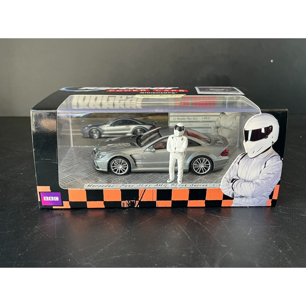 [คลังสินค้าพร้อม] Mini Cut Minichamps TOP GEAR SERIES 1: 43 Mercedes-BENZ SL65 AMG สีดําสีเทา MERCED
