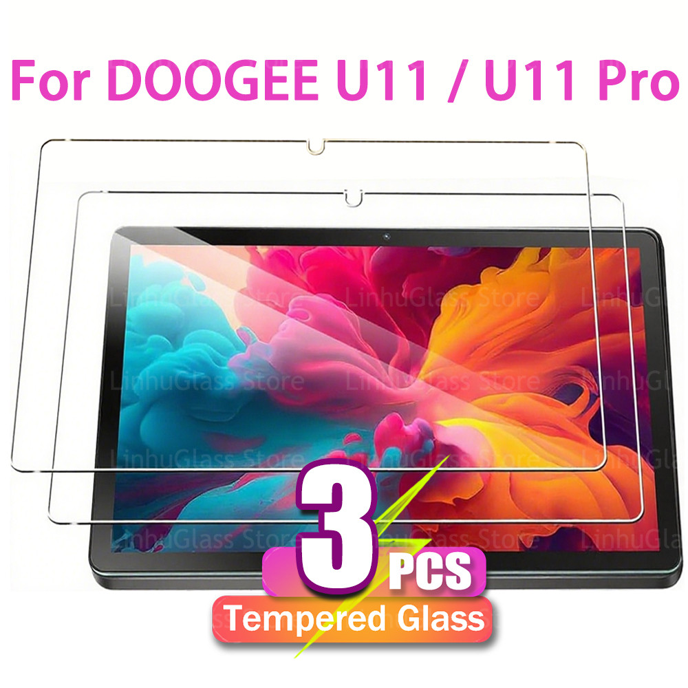1‐3 ชิ้นแท็บเล็ตพีซีป้องกันหน้าจอสําหรับ Doogee U9 U13 U12 U11 U10 2025 pro HD ฟิล์มกระจกนิรภัยสําหร