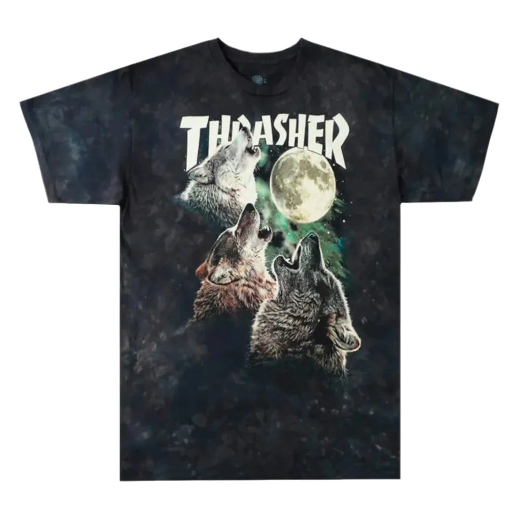 Thrasher x The Mountain Wolves T-Shirt Dark Green Dye