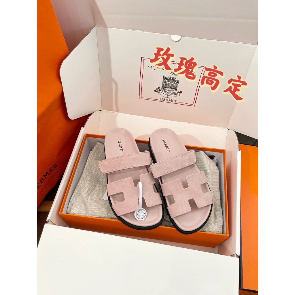 1: 1 AAA 丨 Dongguan รุ่นเพดานระดับ Hermer Hermes Chypre ลุงรองเท้าแตะรองเท้าแตะ