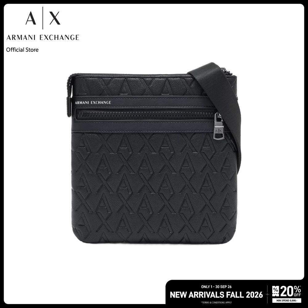 Armani Exchange กระเป๋าสะพายข้างผู้ชาย รุ่น XM000579-AF12133-UC001 - สีดำ