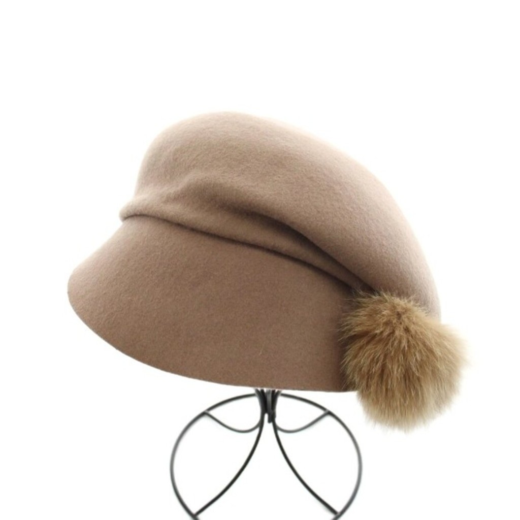 CA4LA Newsboy Cap wool beige Direct from Japan Secondhand
