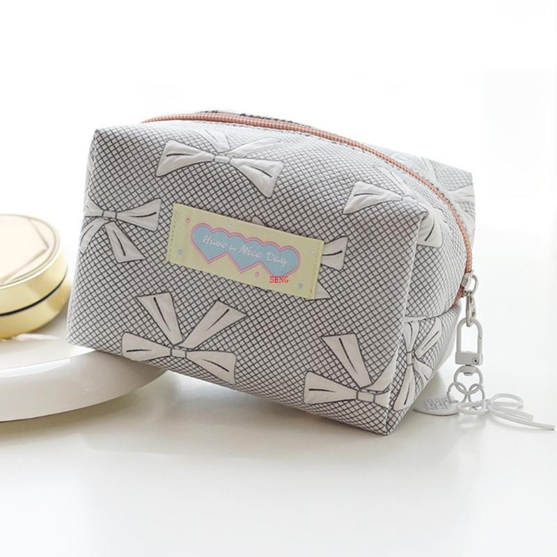 Seng Travel Makeup Bag Aesthetic Cosmetic Bag Korean Styles Toiletry Bag Skincare Organisers Large C