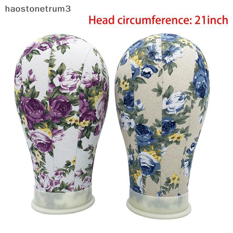 HTO Mannequin Canvas Blo Head 22 นิ้วสําหรับวิกผมทําทนทานขาตั้งจอแสดงผลสําหรับหมวก Salon จัดแต่งทรงผ